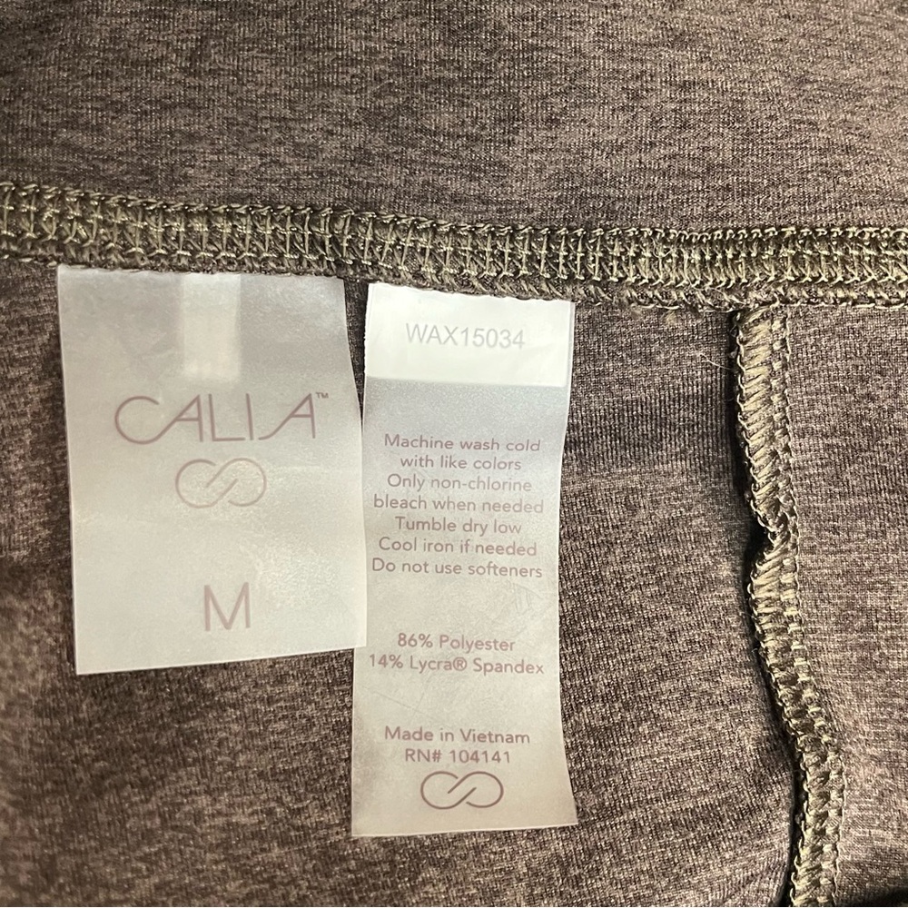 CALIA by Carrie Underwood Lustralux 5" Athletic Romper Bodysuit Brown Medium EUC - Picture 7 of 7